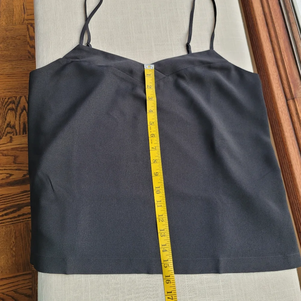 New! J Crew sz 8 V-neck Black Cami Camisole Tank Top NWT